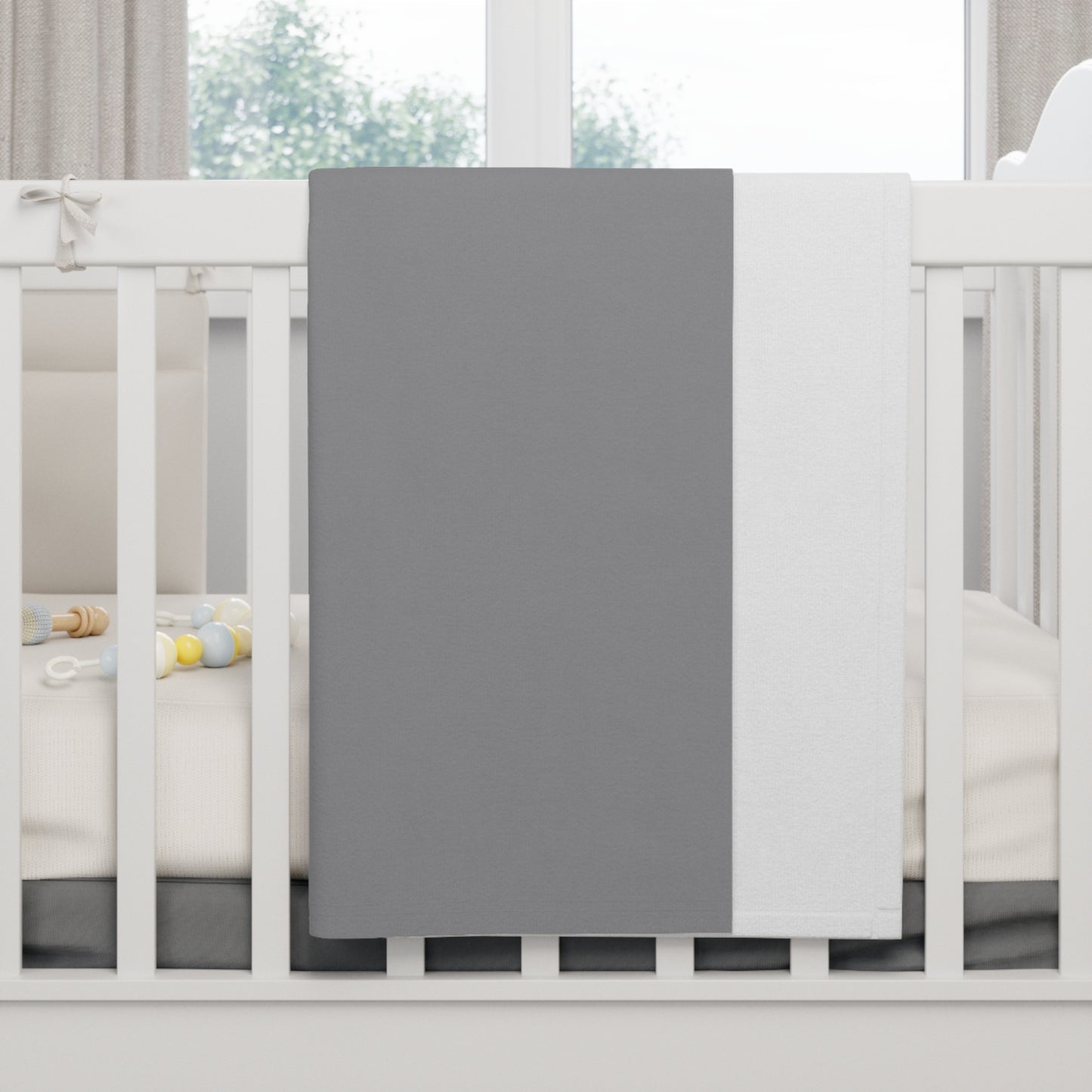 Soft Fleece Baby Blanket (Grey)