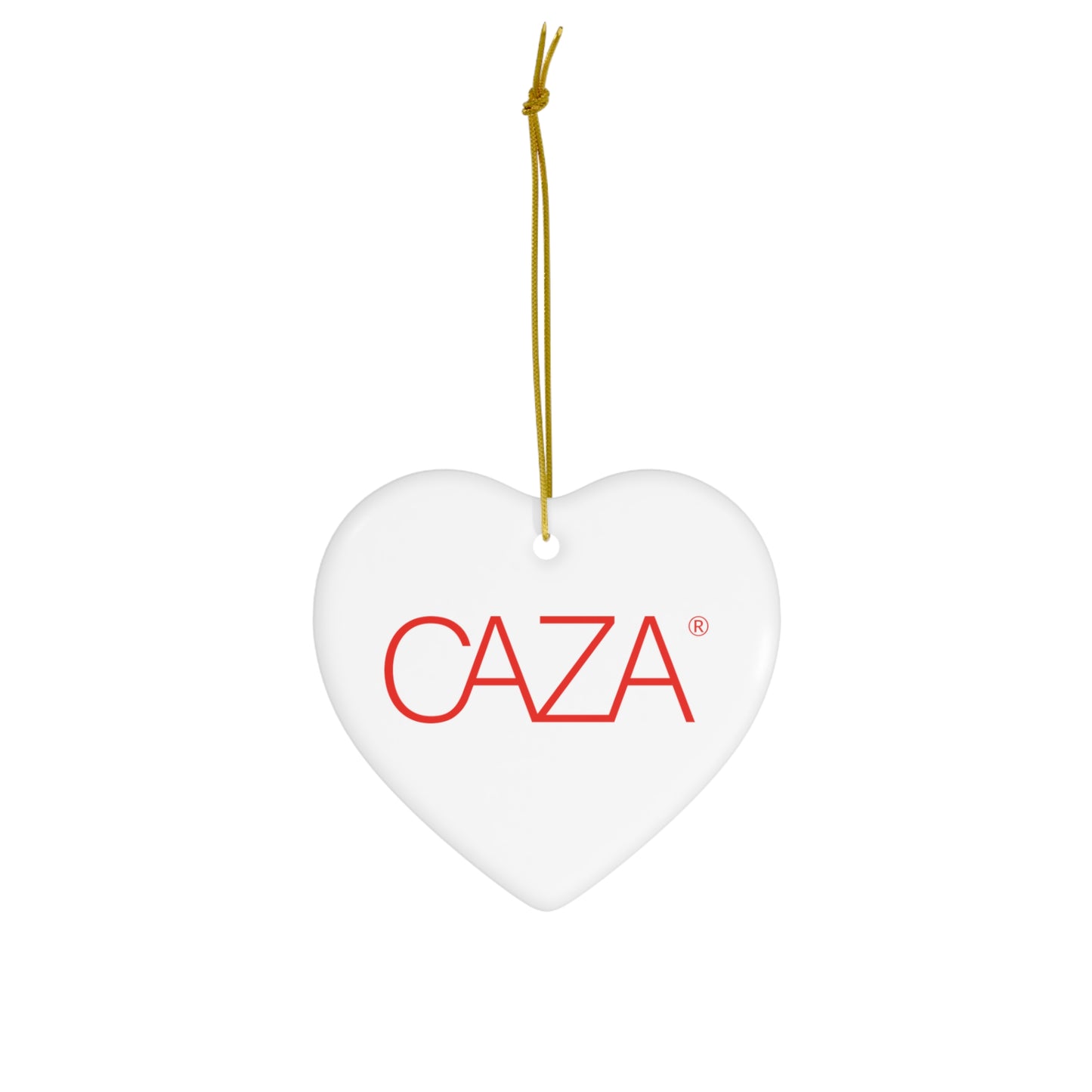 CAZA® Ceramic Ornament (White)