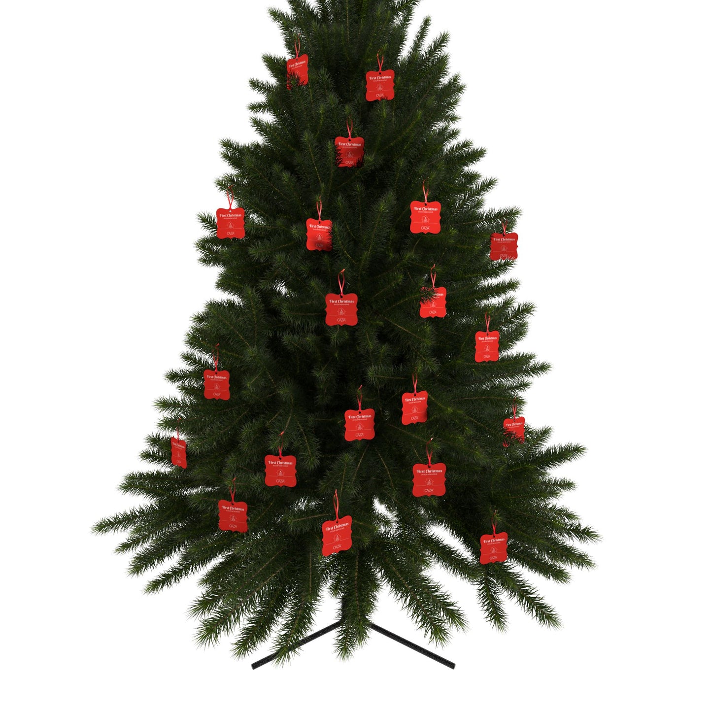 1st Christmas Aluminum Ornaments (Red)