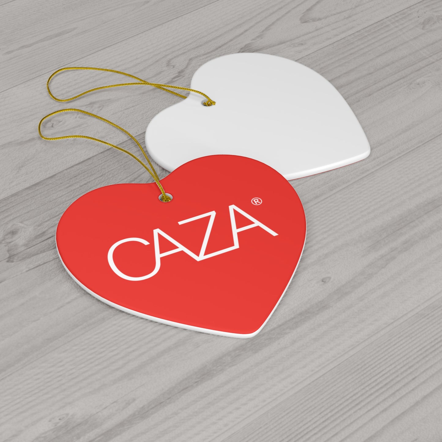 CAZA® Ceramic Ornament (Red)