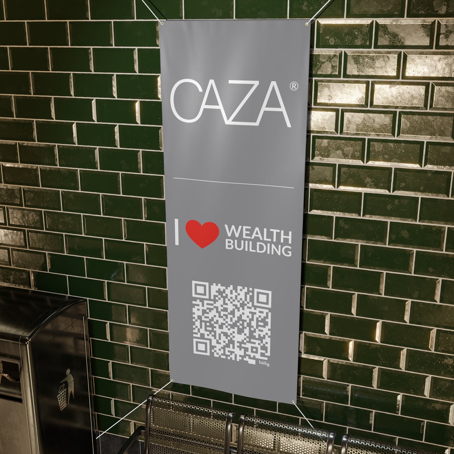 Join CAZA® | Matte Banner (Grey)
