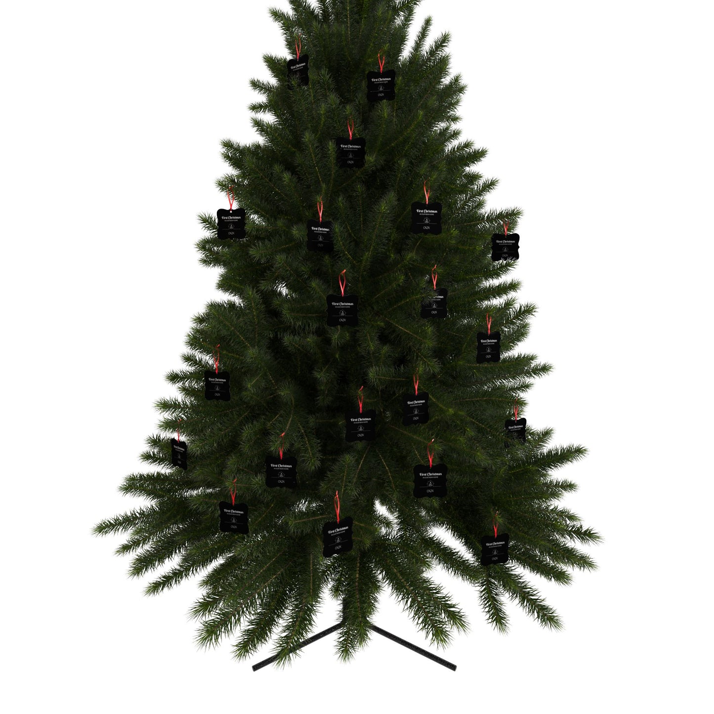 1st Christmas Aluminum Ornaments (Black)
