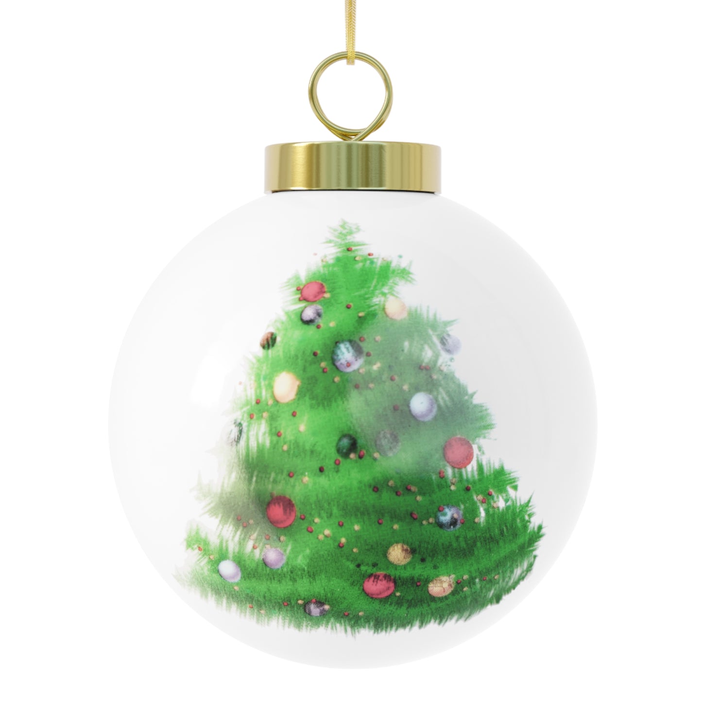 Christmas Ball Ornament (White)