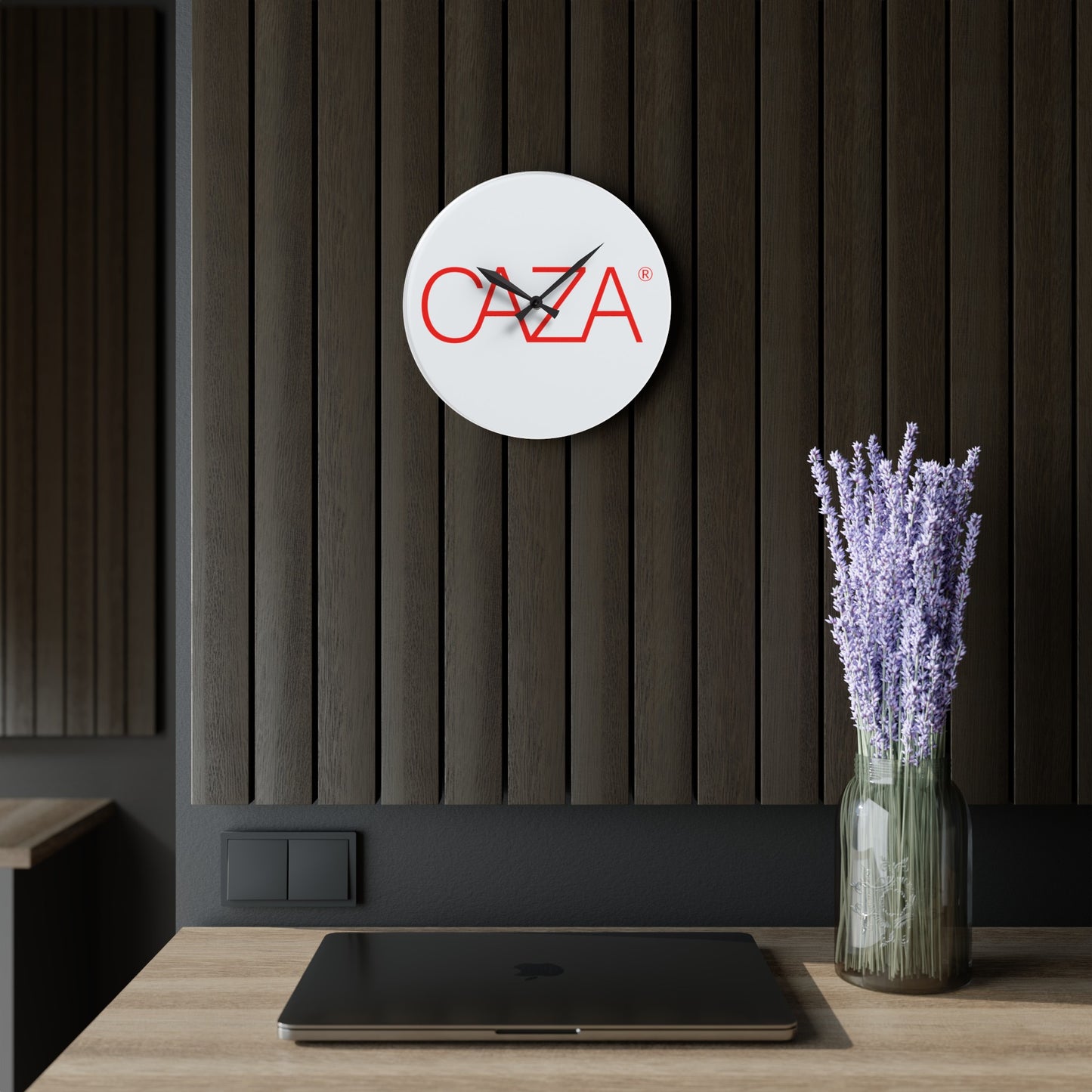 Acrylic Wall Clock (White)