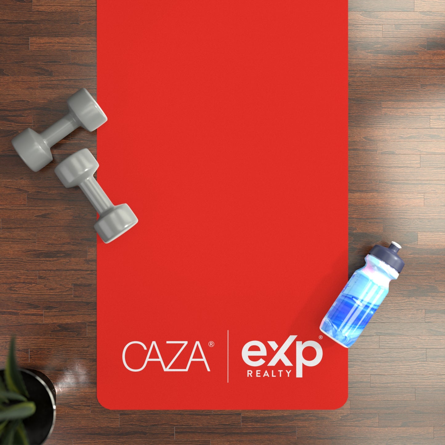 Rubber Yoga Mat (Red)