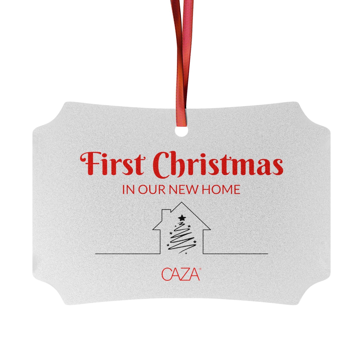 1st Christmas Aluminum Ornaments (White)