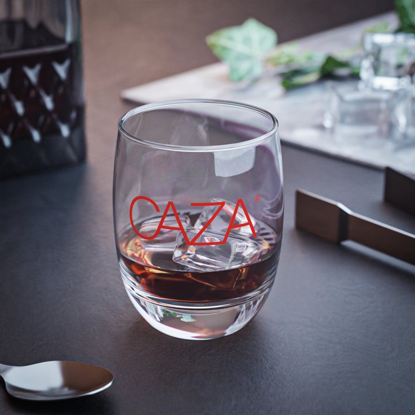 Whiskey Glass | Red CAZA® Logo