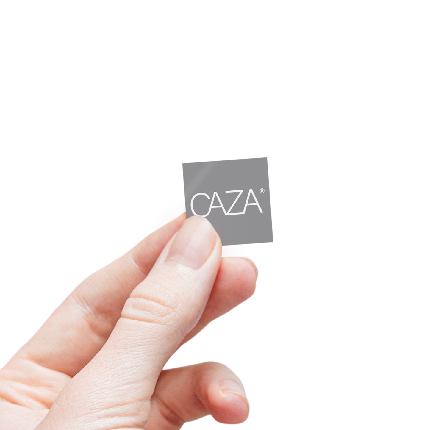 Square Sticker Label Rolls (Grey)