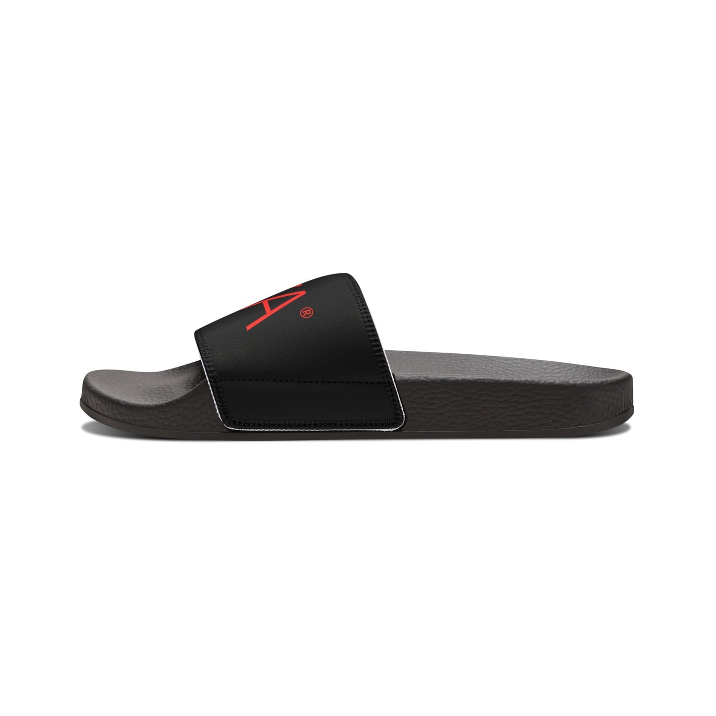 Youth PU Slide Sandals (Black)