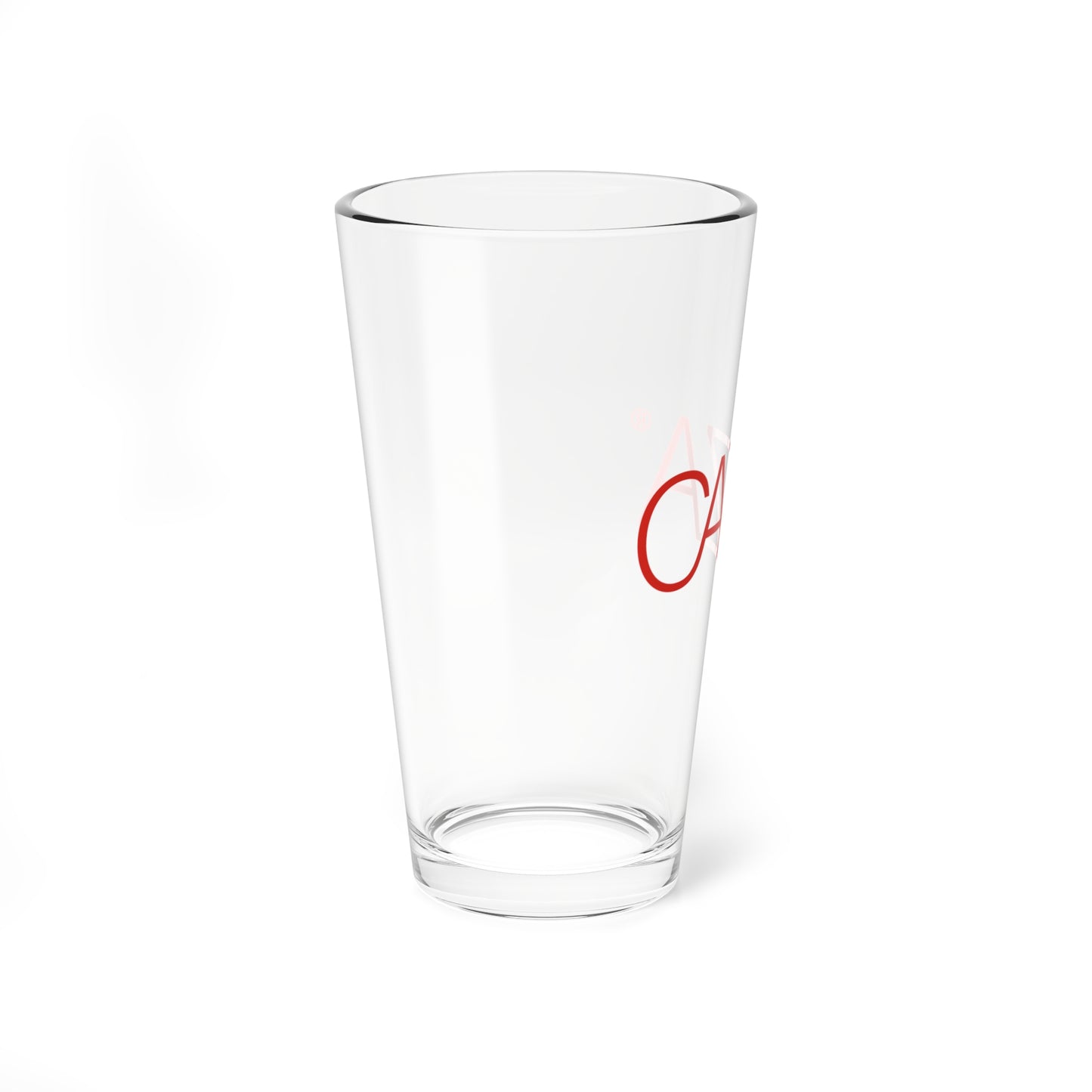 Mixing Glass, 16oz | Red CAZA® Logo