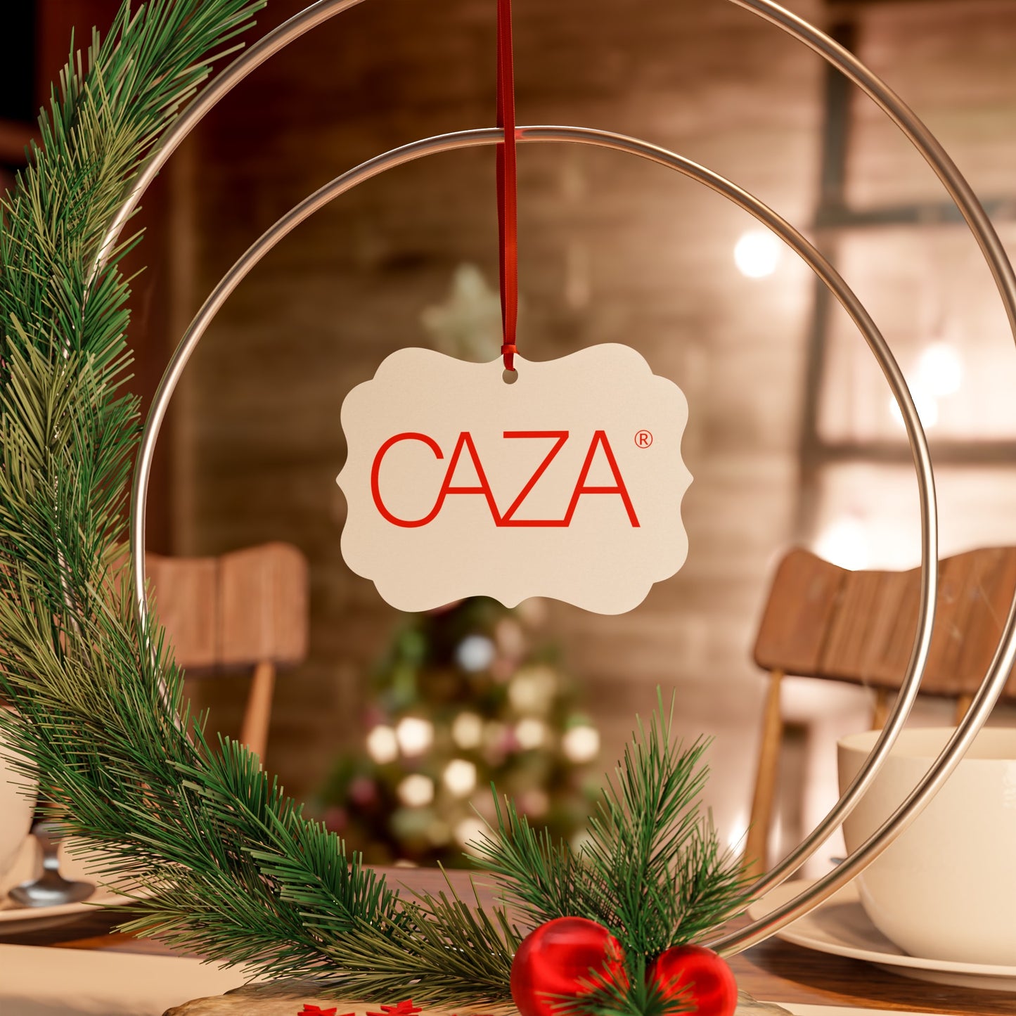 CAZA® Aluminum Ornaments (White)
