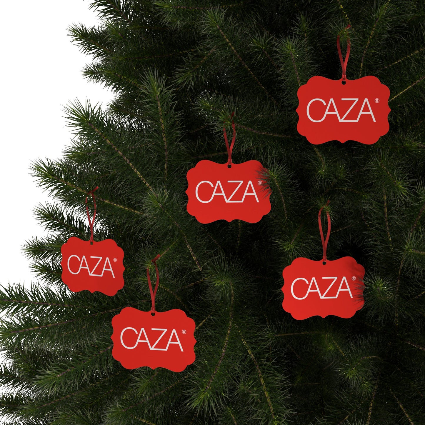 CAZA® Aluminum Ornaments (Red)
