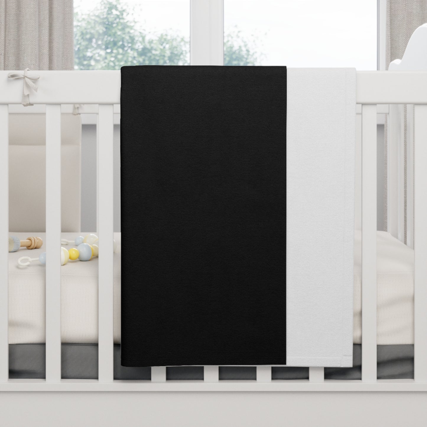 Soft Fleece Baby Blanket (Black)