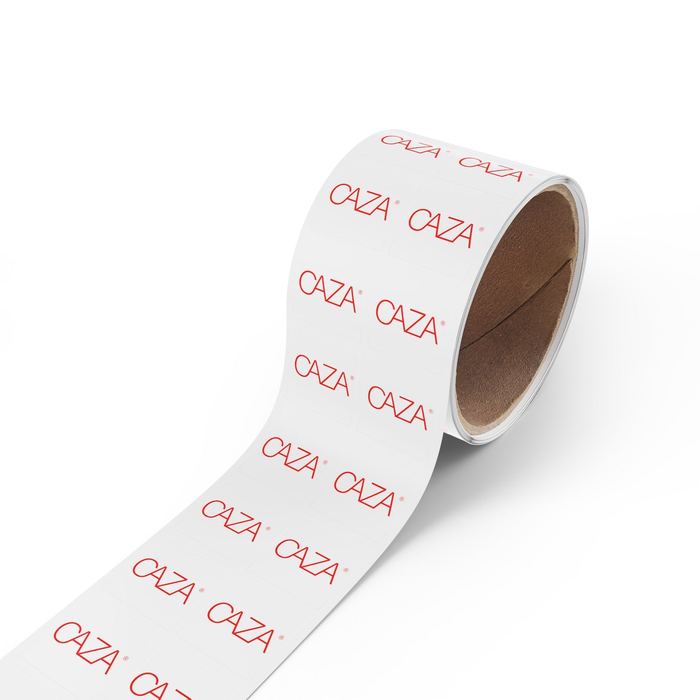 Square Sticker Label Rolls (White)