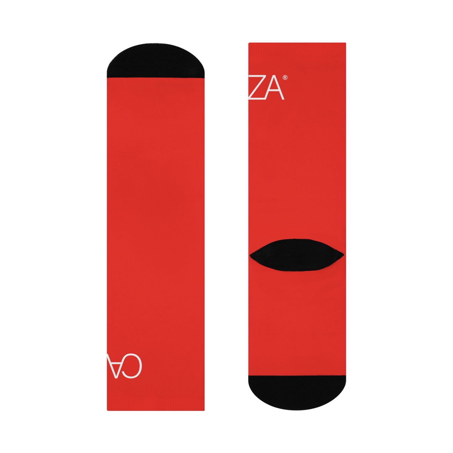 Cushioned Crew Socks (Red)