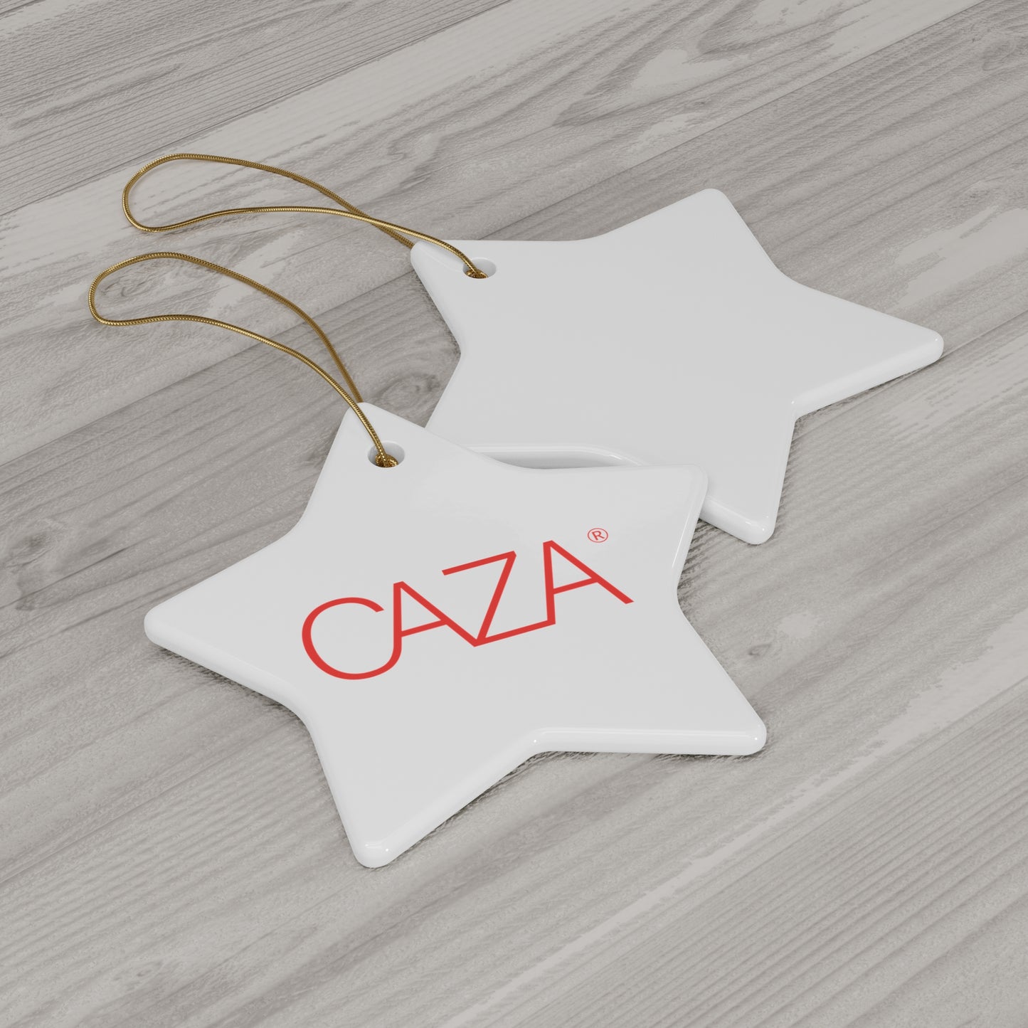 CAZA® Ceramic Ornament (White)