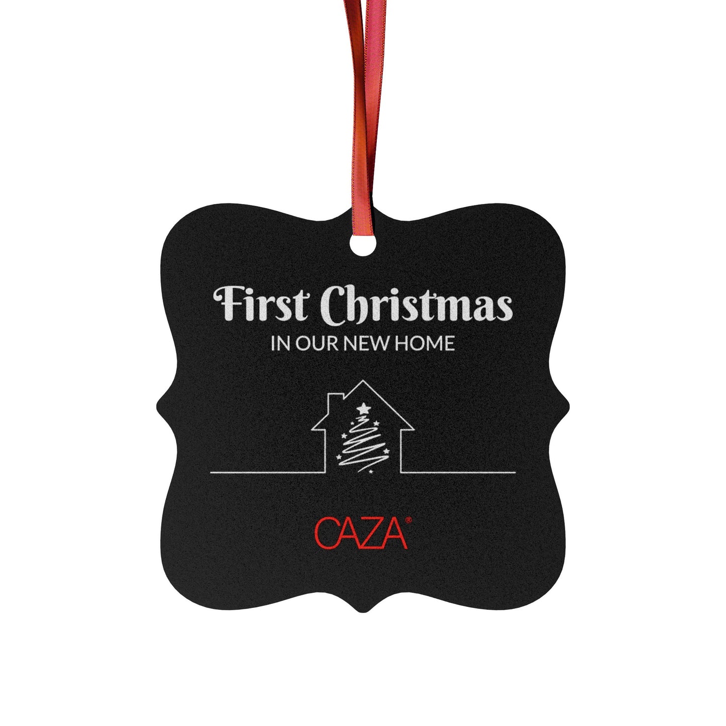 1st Christmas Aluminum Ornaments (Black)