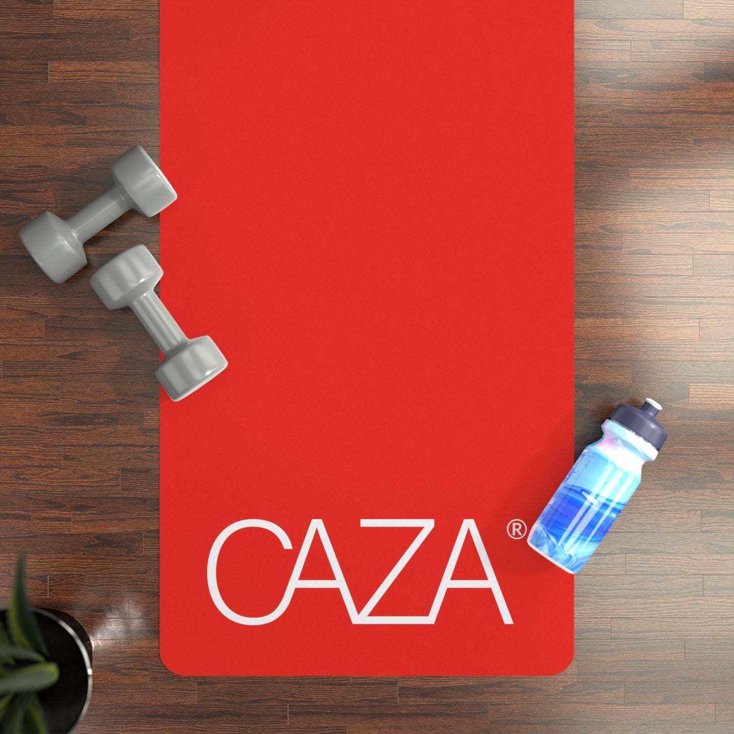 Rubber Yoga Mat (Red)