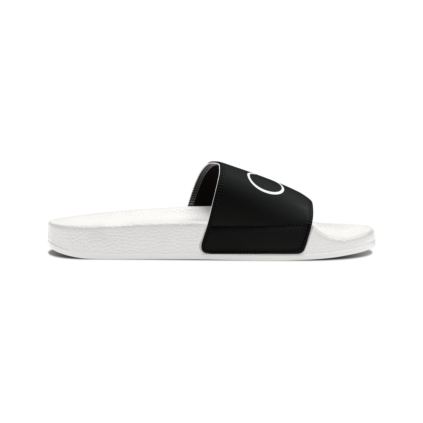 Youth PU Slide Sandals (Black)