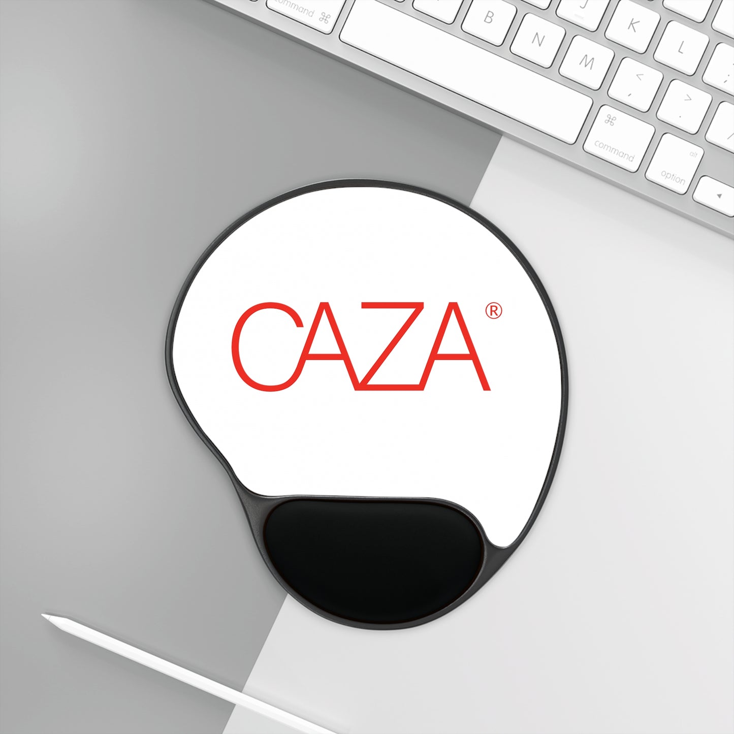 Mouse Pad With Wrist Rest (White)