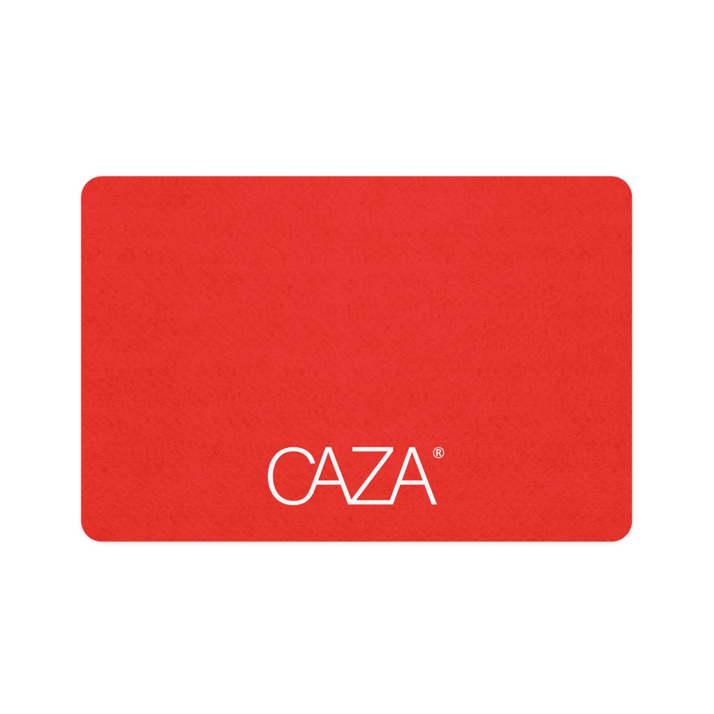 Rectangle Pet Food Mat (Red)