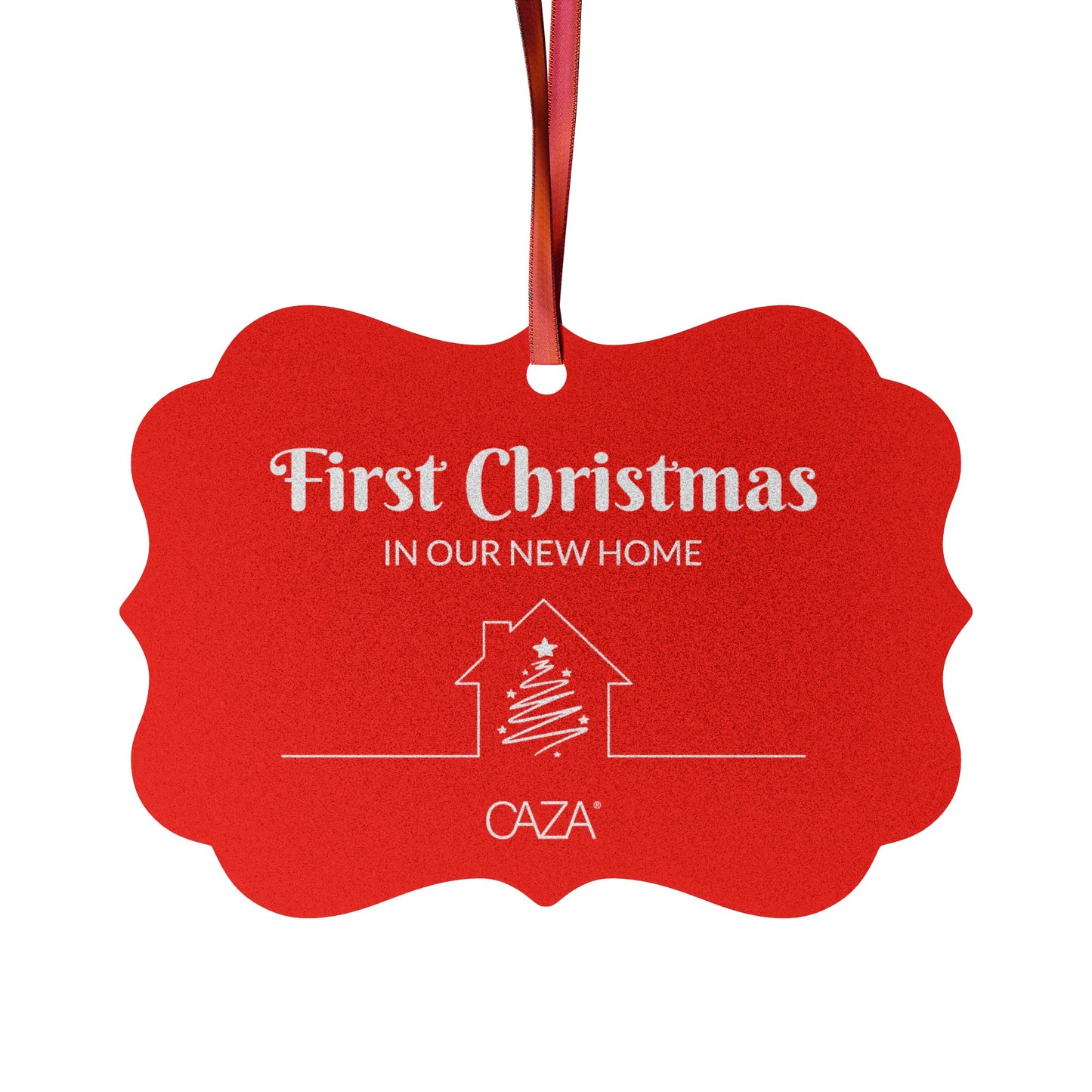 1st Christmas Aluminum Ornaments (Red)