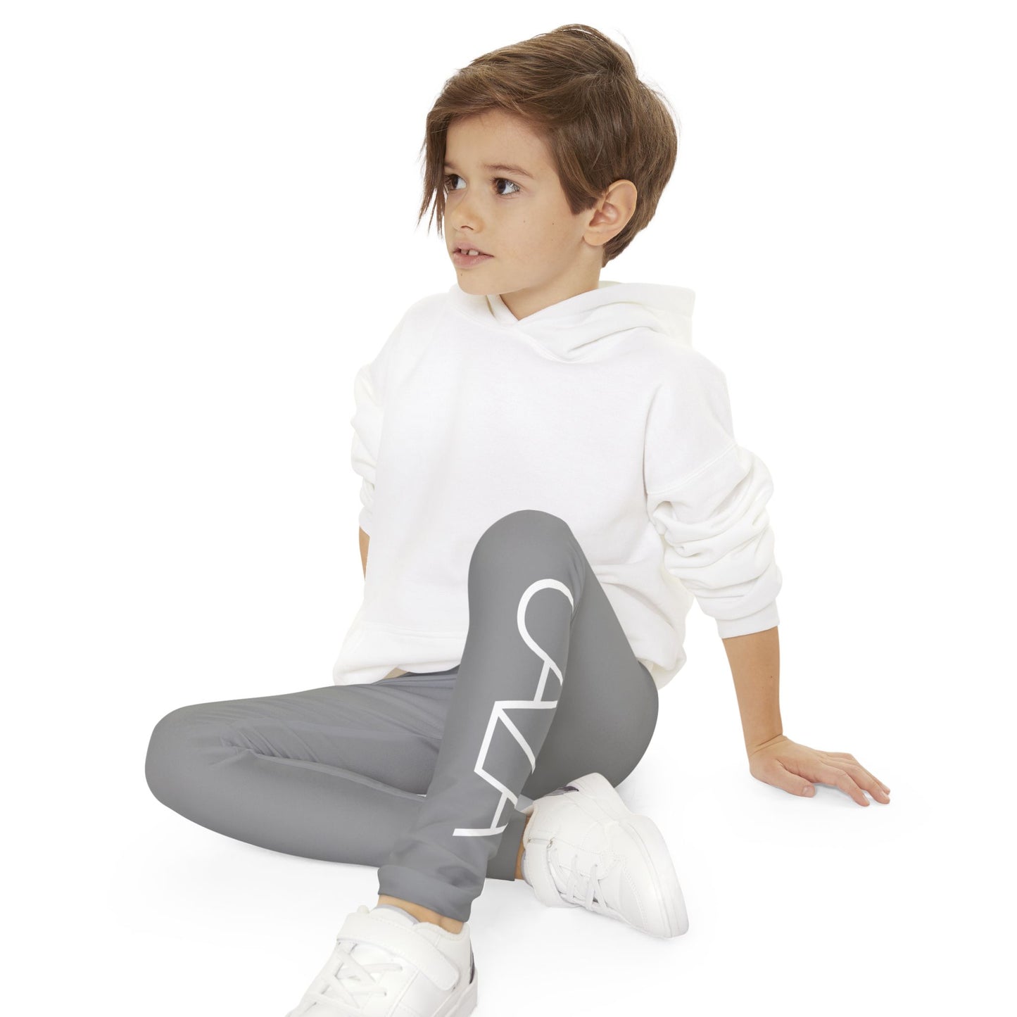 Youth Full-Length Leggings (Grey)