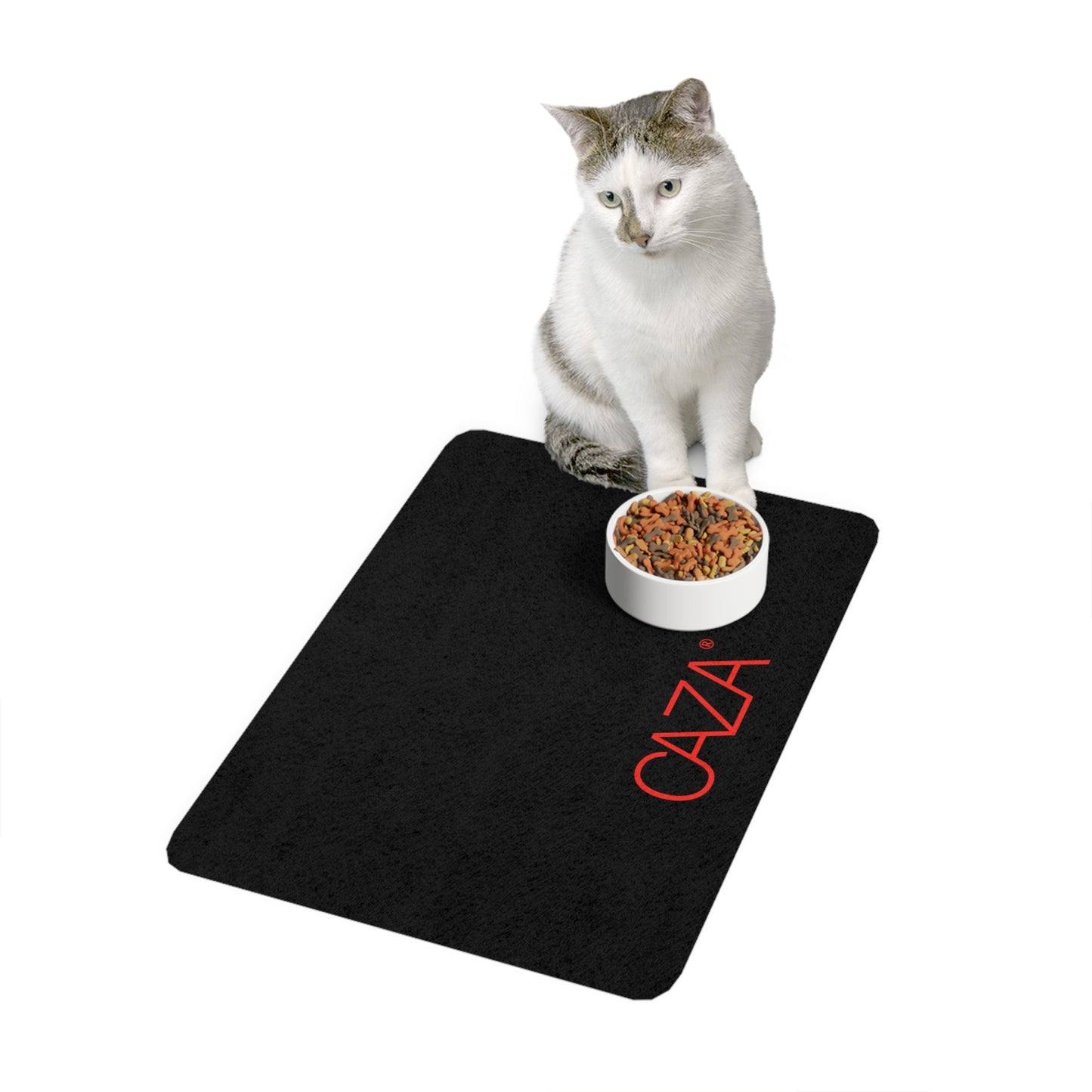 Rectangle Pet Food Mat (Black)