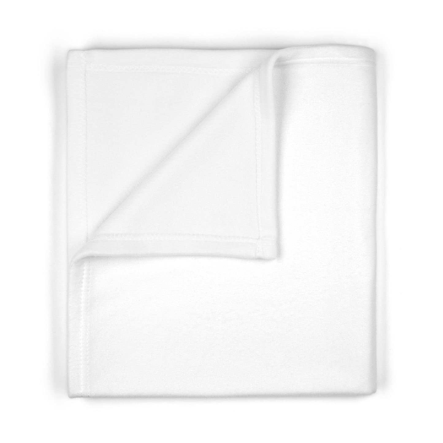 Soft Fleece Baby Blanket (White)