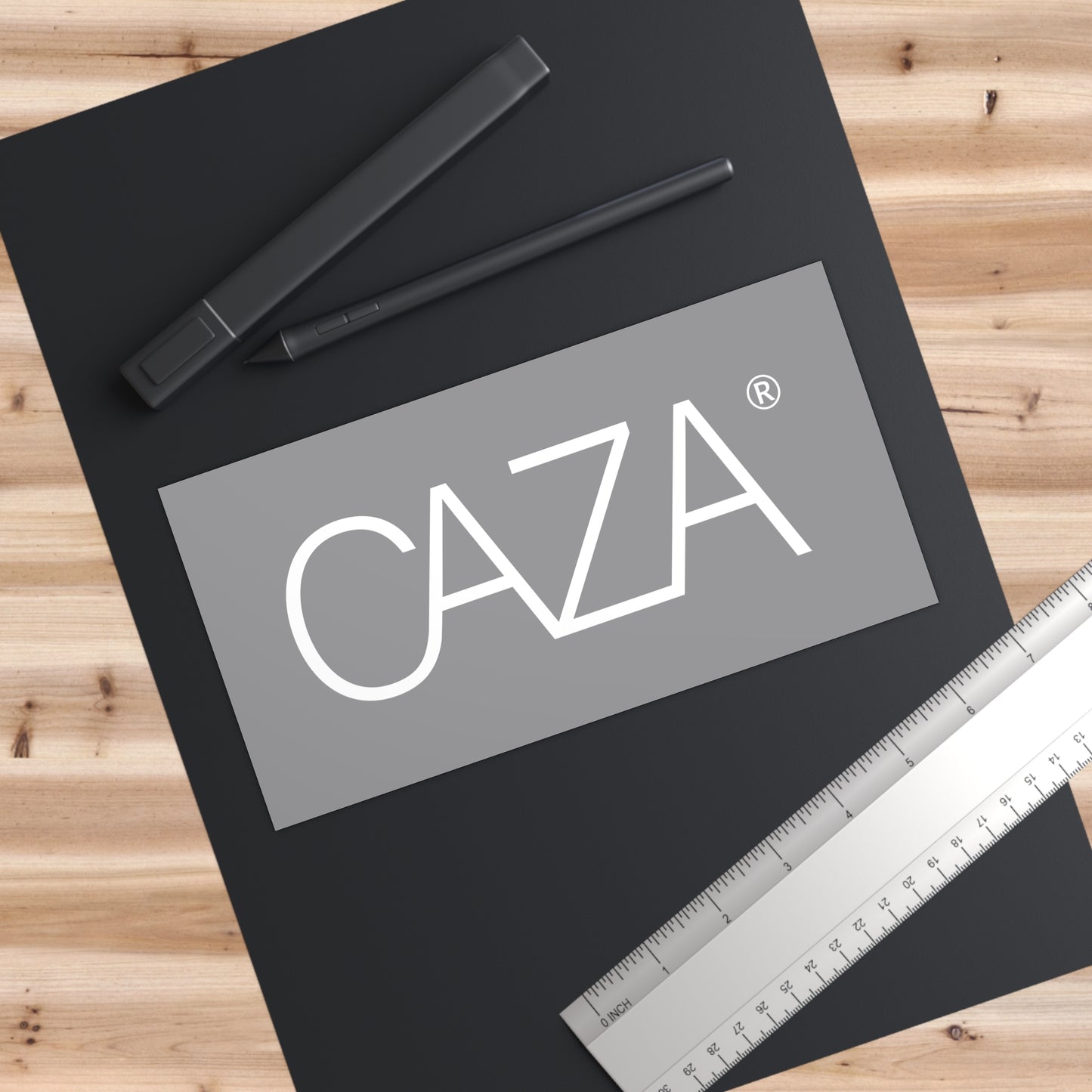 CAZA® Bumper Stickers (Grey)