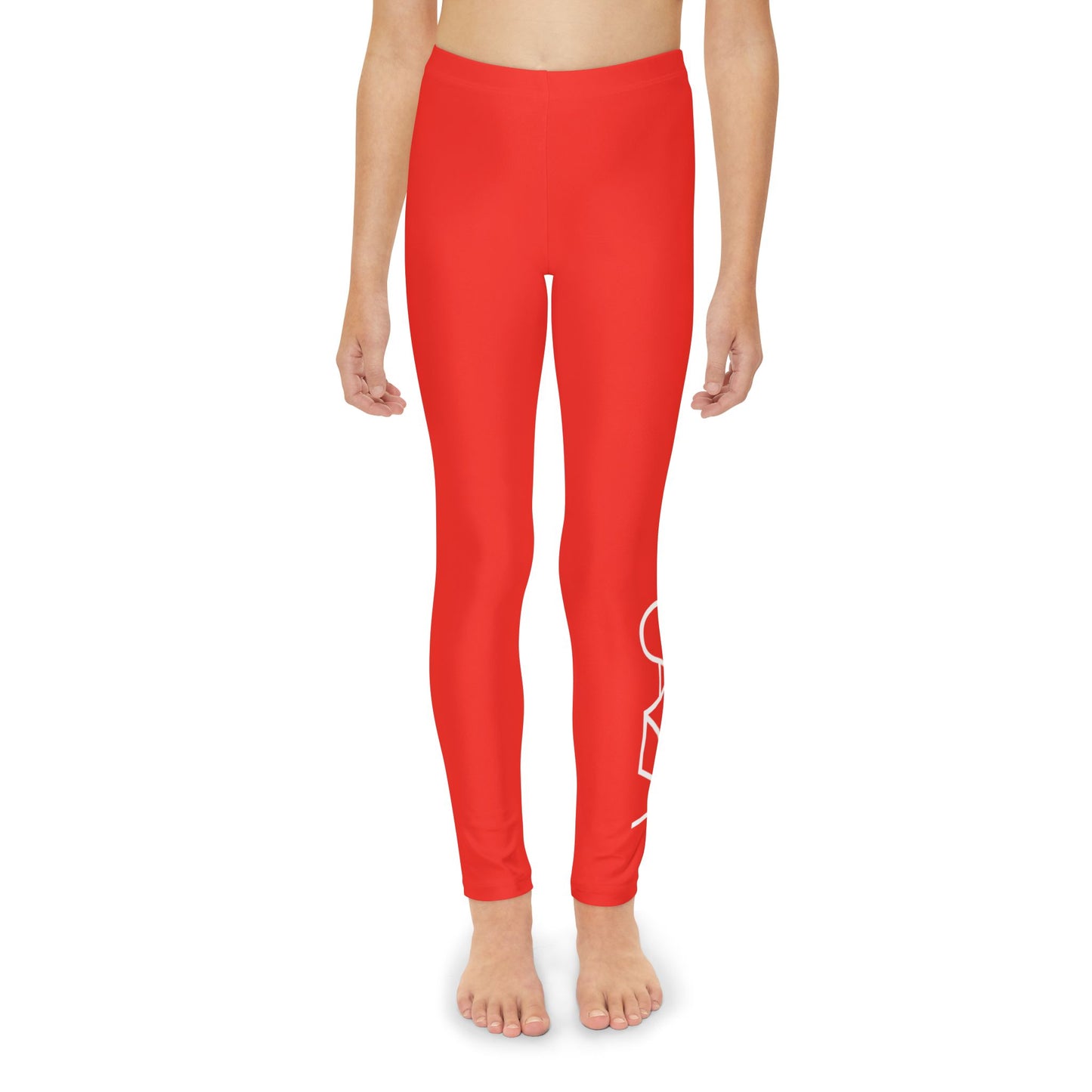 Youth Full-Length Leggings (Red)