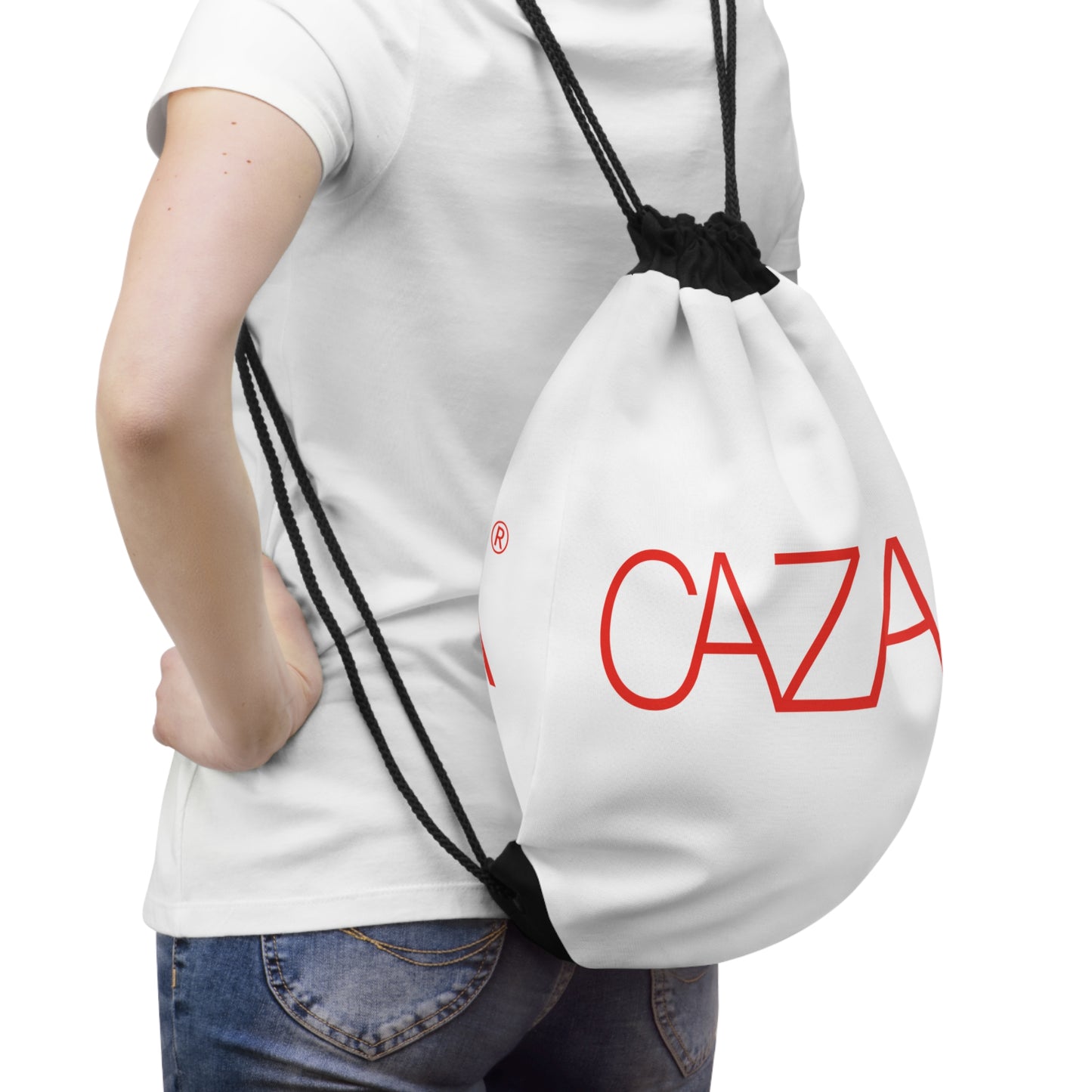 Outdoor Drawstring Bag (White)