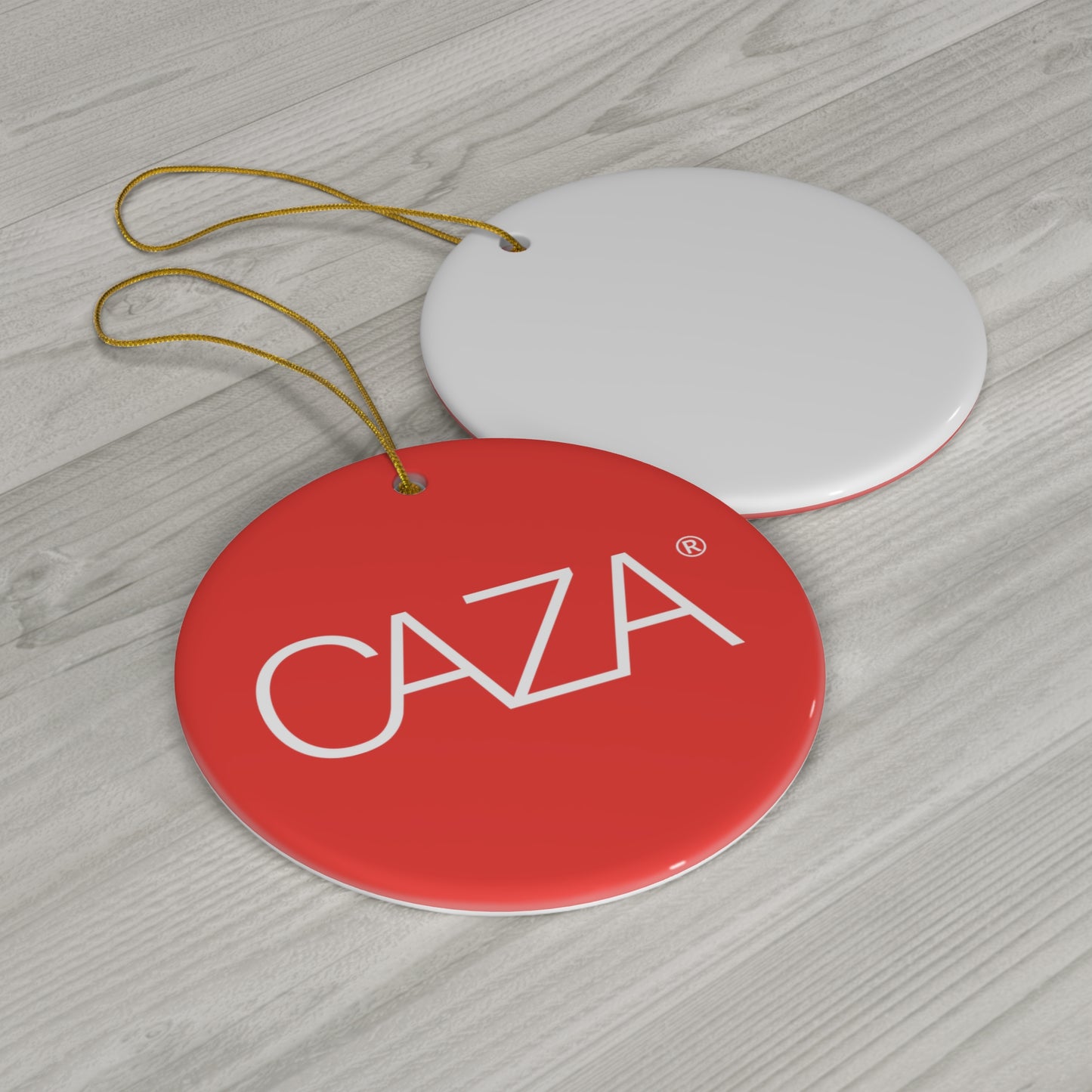 CAZA® Ceramic Ornament (Red)