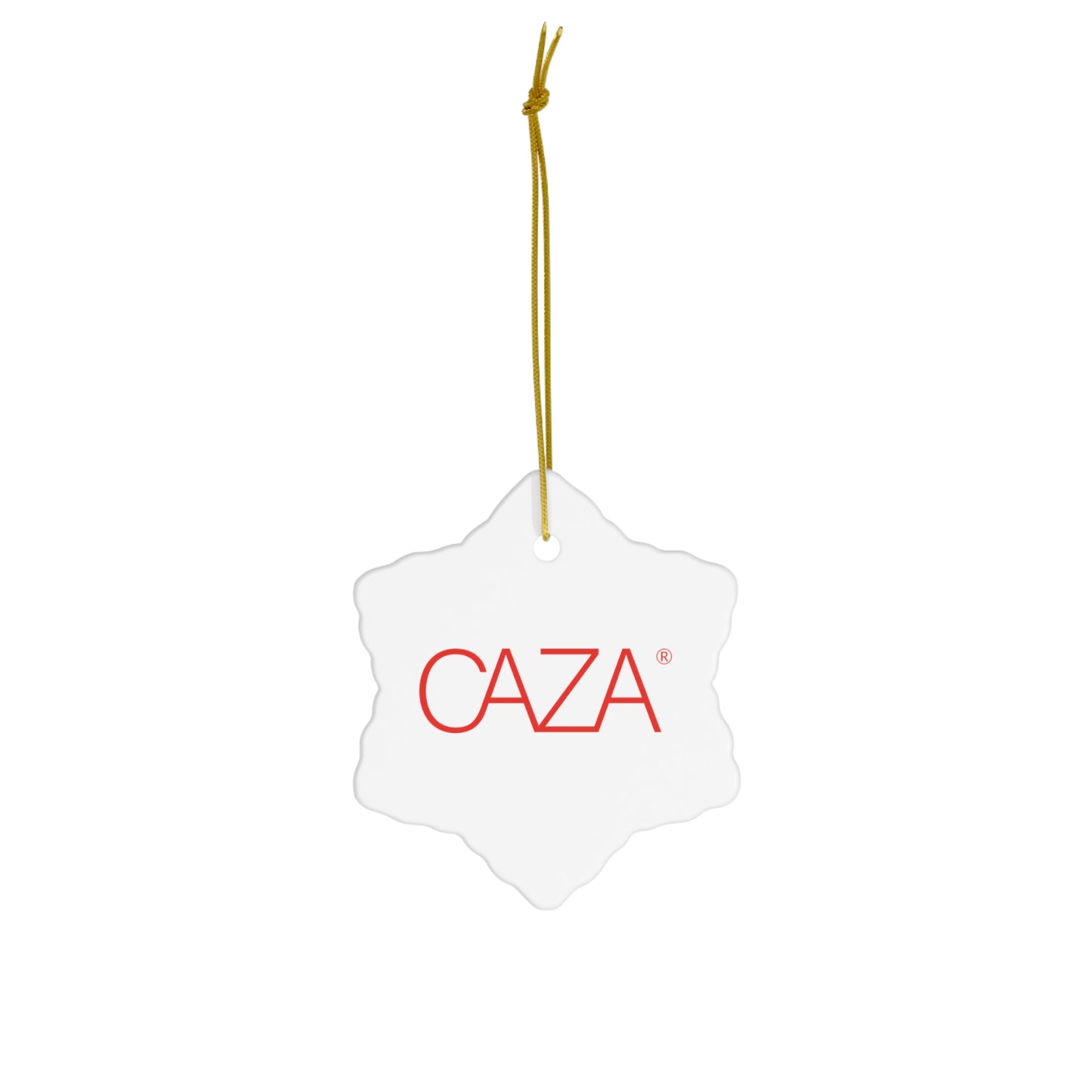 CAZA® Ceramic Ornament (White)
