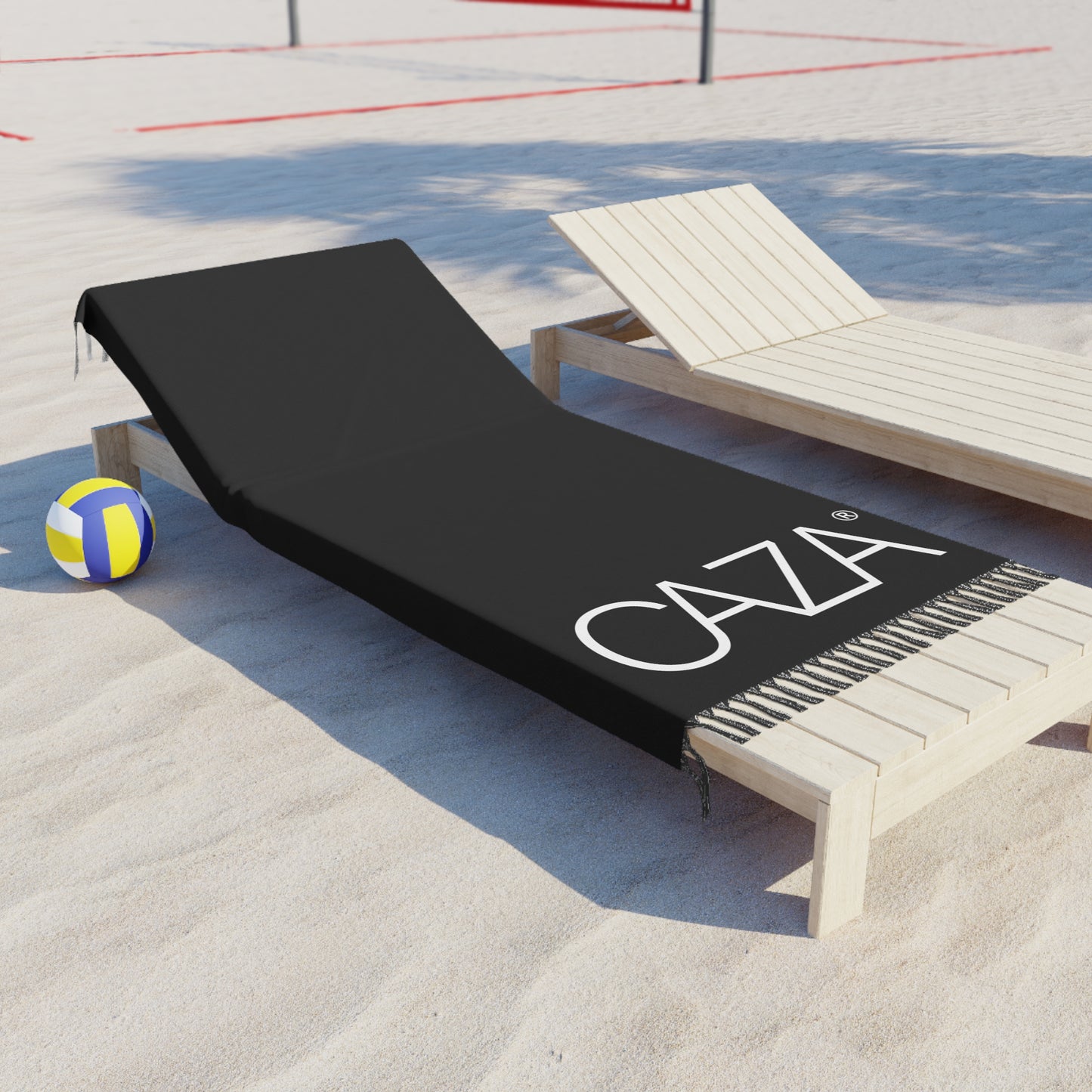 Boho Beach Cloth (Black with White Logo)