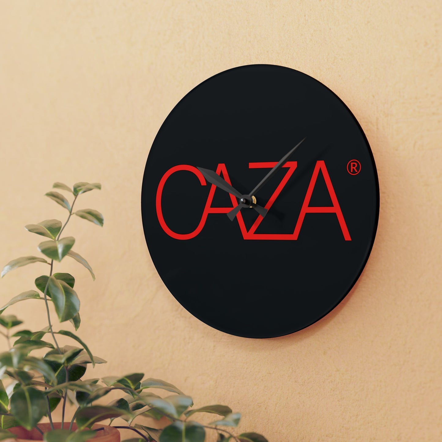 Acrylic Wall Clock (Black)