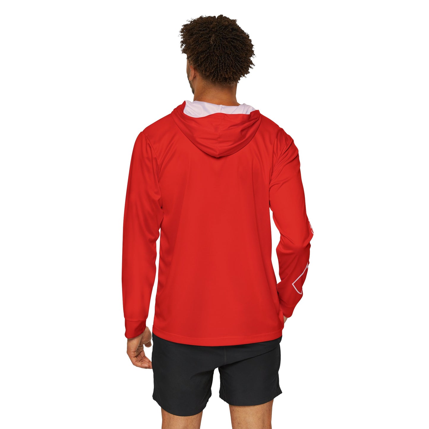 Men's Sports Warmup Hoodie (Red)