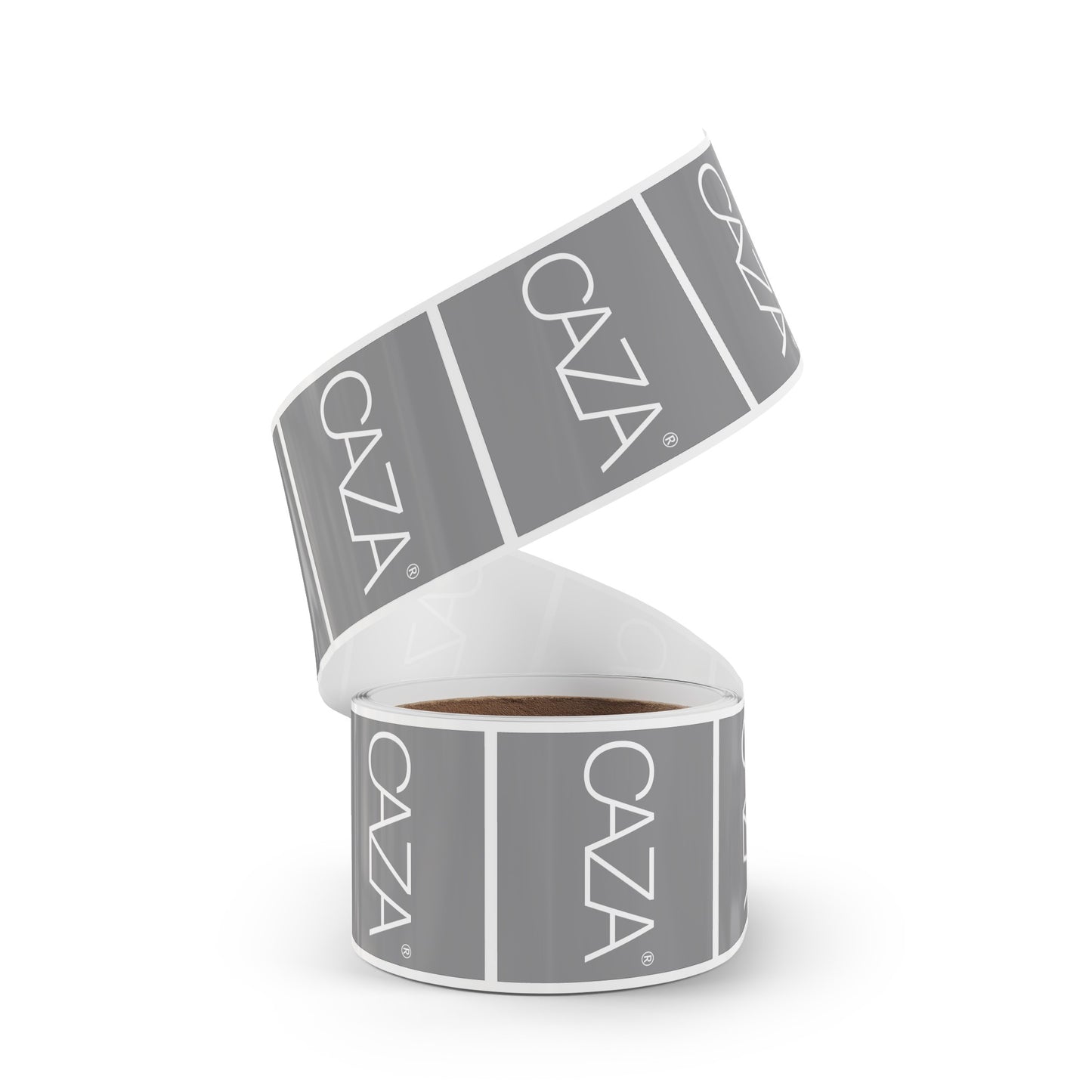 Square Sticker Label Rolls (Grey)
