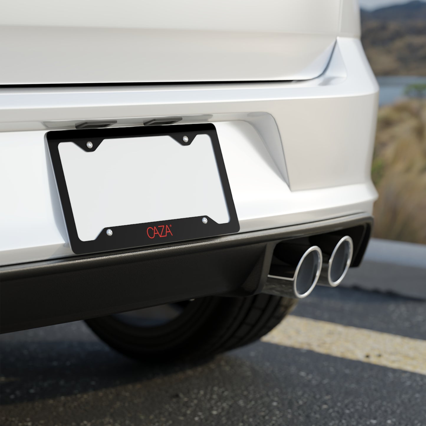 Metal License Plate Frame (Black)