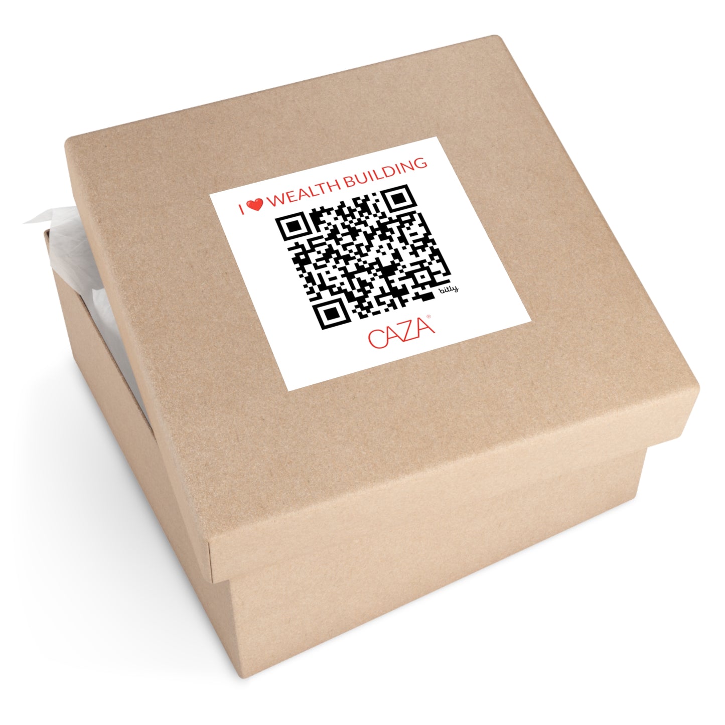 Join CAZA® | Square Vinyl Stickers