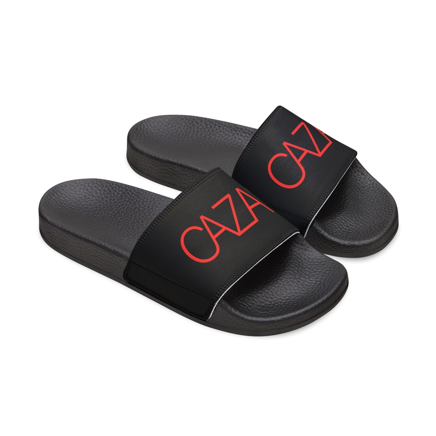 Youth PU Slide Sandals (Black)