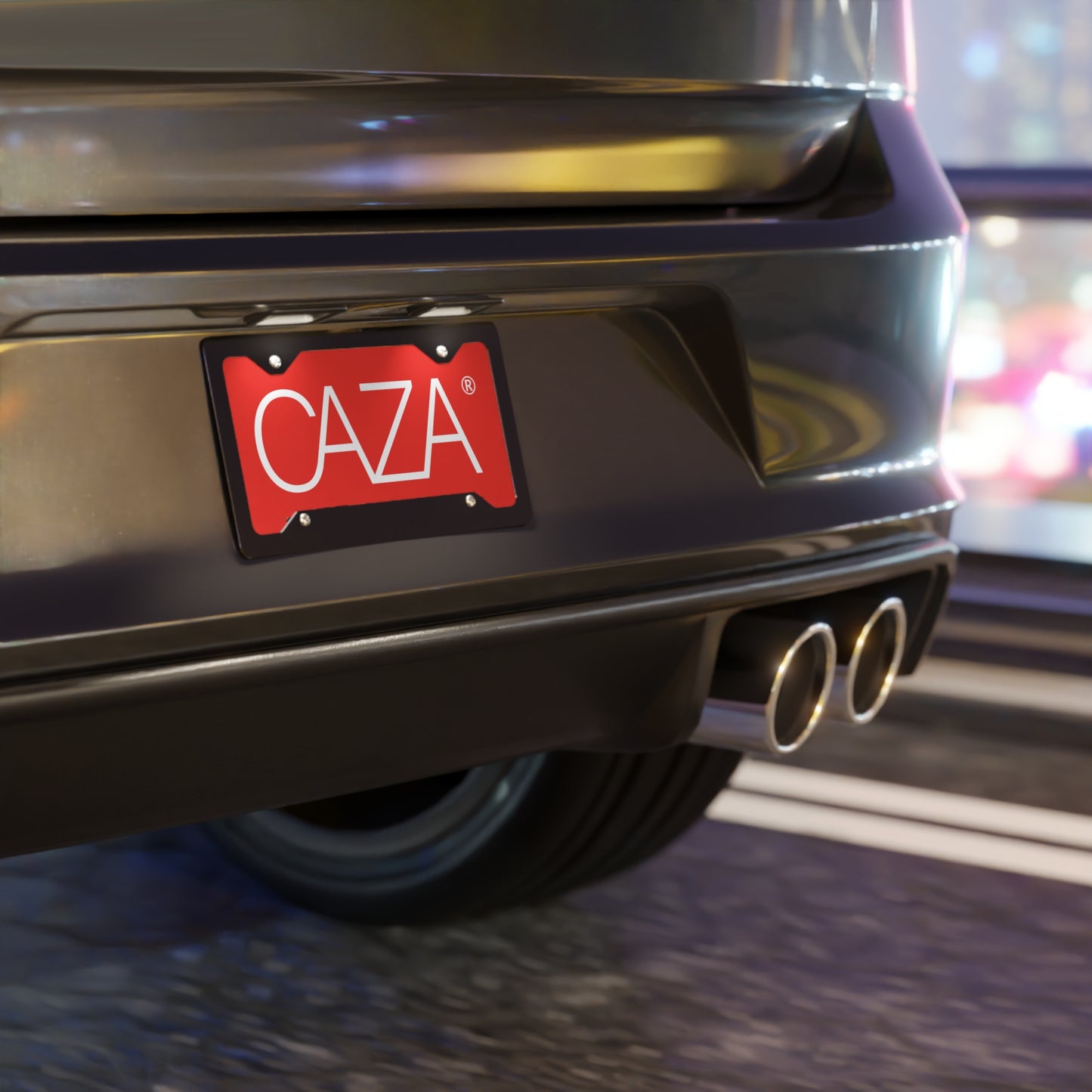 Vanity Plate (Red)