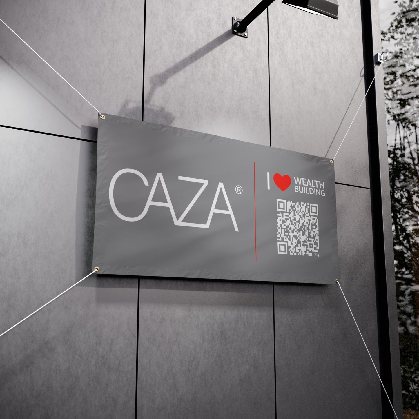 Join CAZA® | Vinyl Banners (Grey)