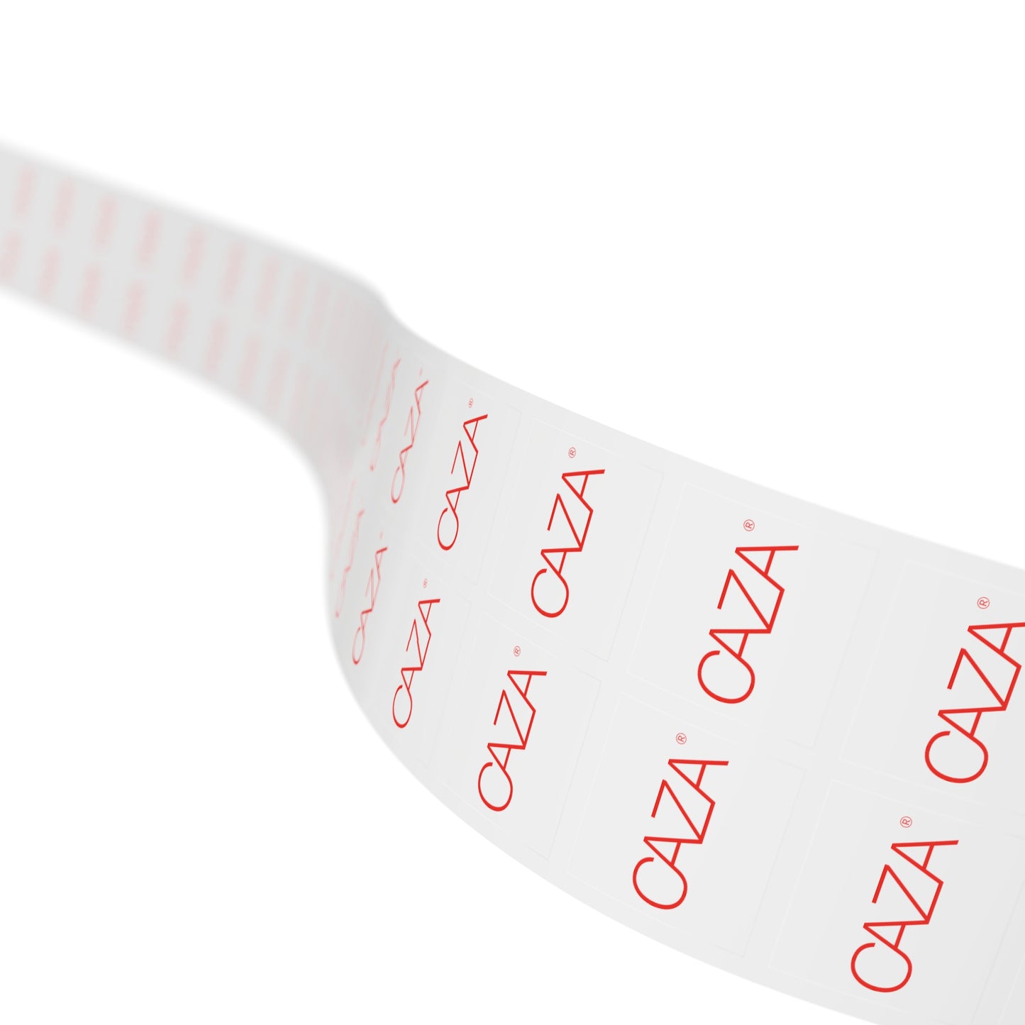 Square Sticker Label Rolls (White)