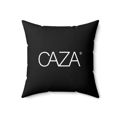 Spun Polyester Square Pillow (Black)