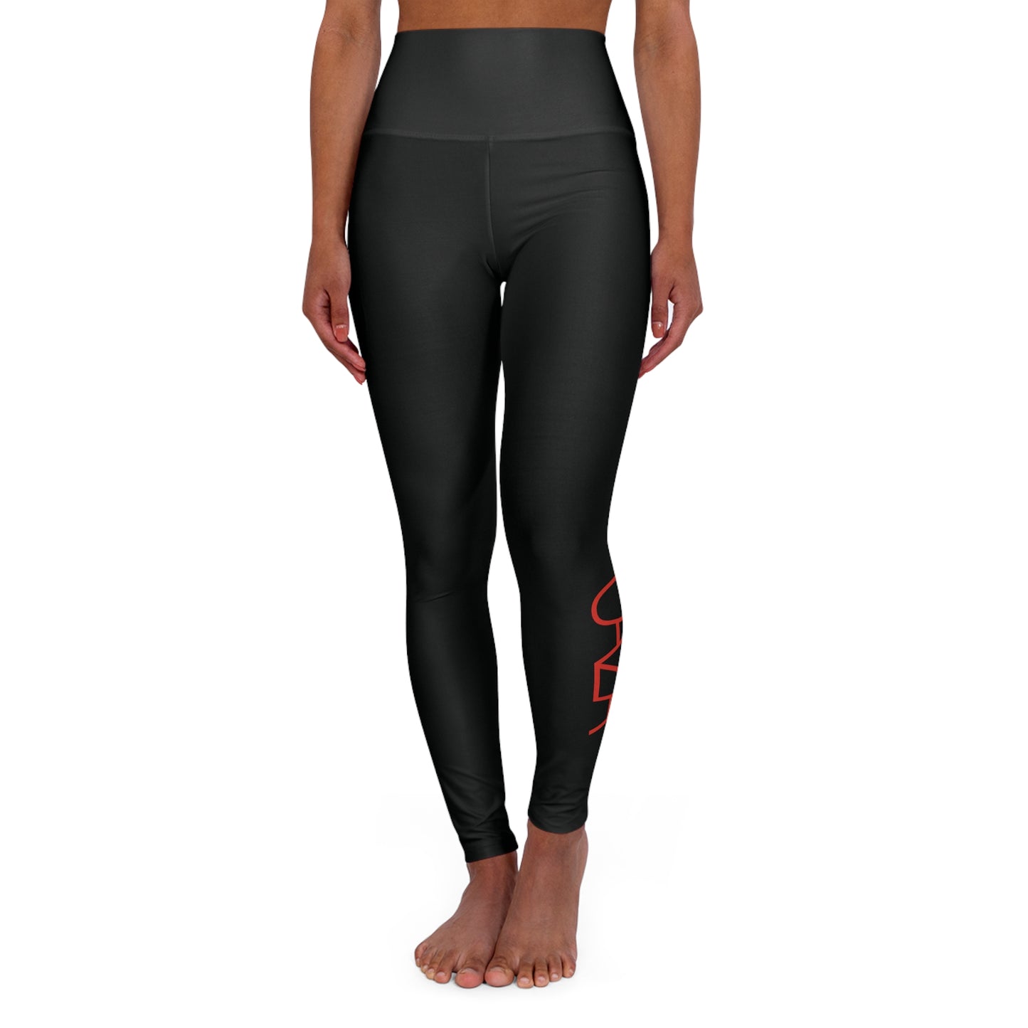 High Waisted Yoga Leggings (Option 2 - Black)