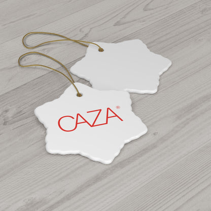 CAZA® Ceramic Ornament (White)