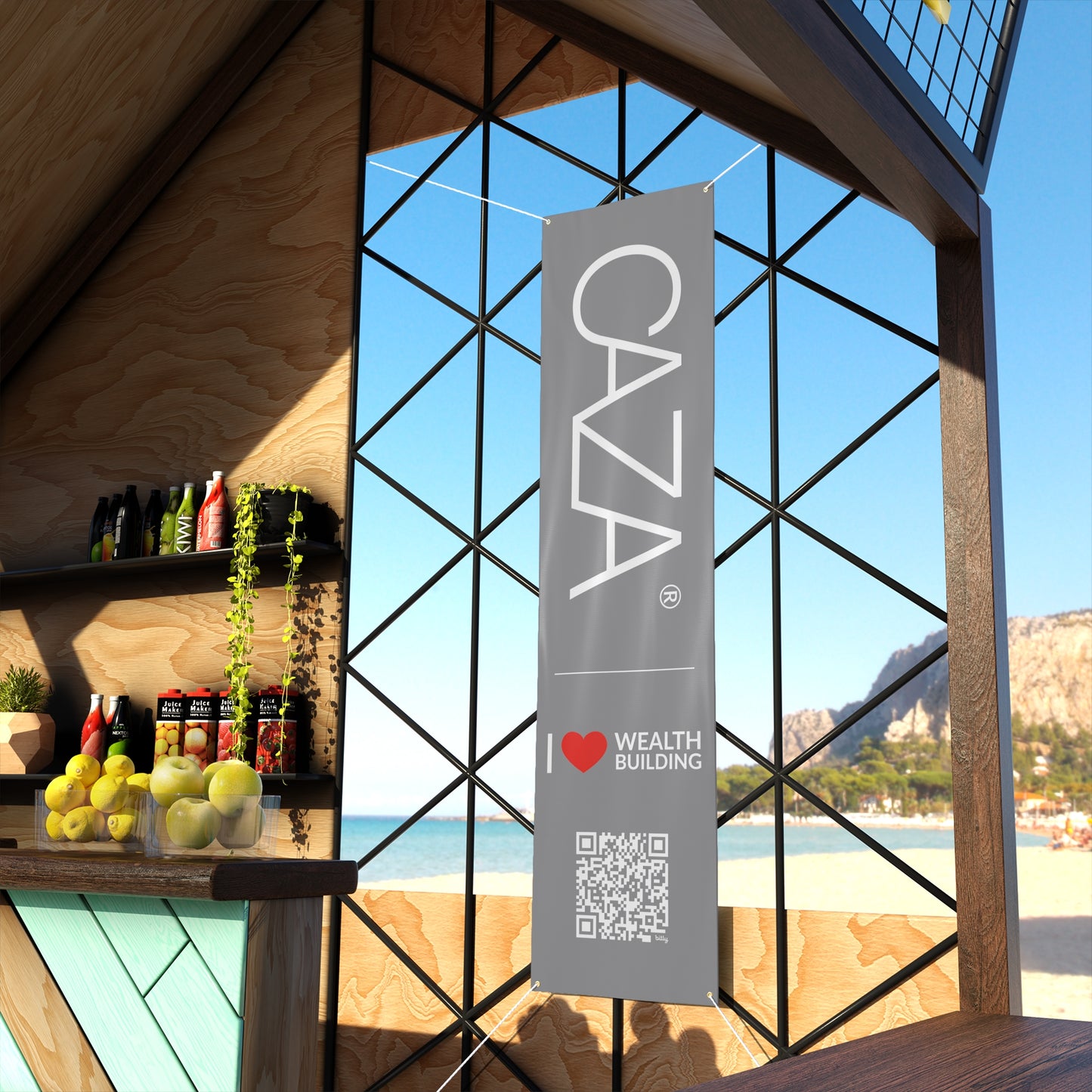 Join CAZA® | Matte Banner (Grey)
