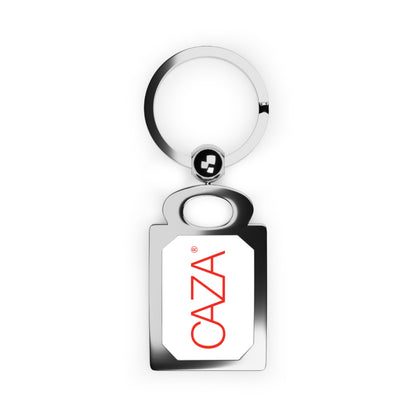 Rectangle Photo Keyring (White)