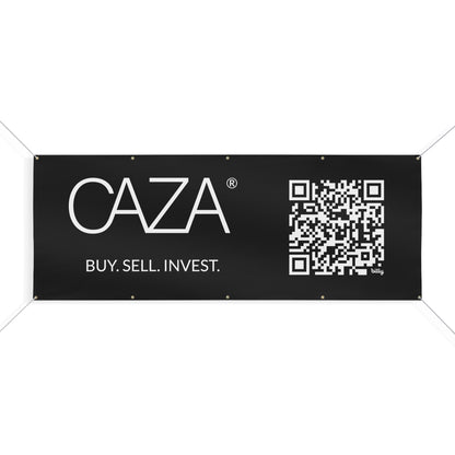 Buy. Sell. Invest. | Matte Banner (Black)